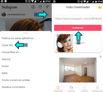 como salvar foto do instagram aplicativo