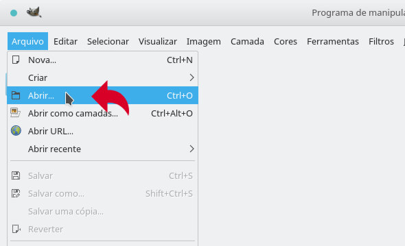 Abrir Foto no Gimp