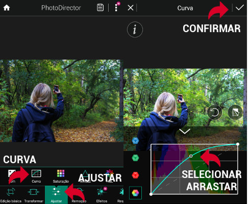 Aplicar Curva PhotoDirector