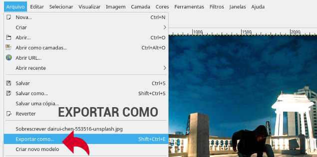 Exportar Gimp