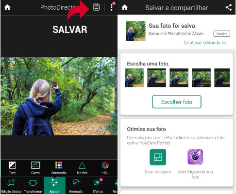 Salvar Foto PhotoDirector